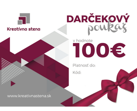 DARČEKOVÝ POUKAZ V HODNOTE 100€